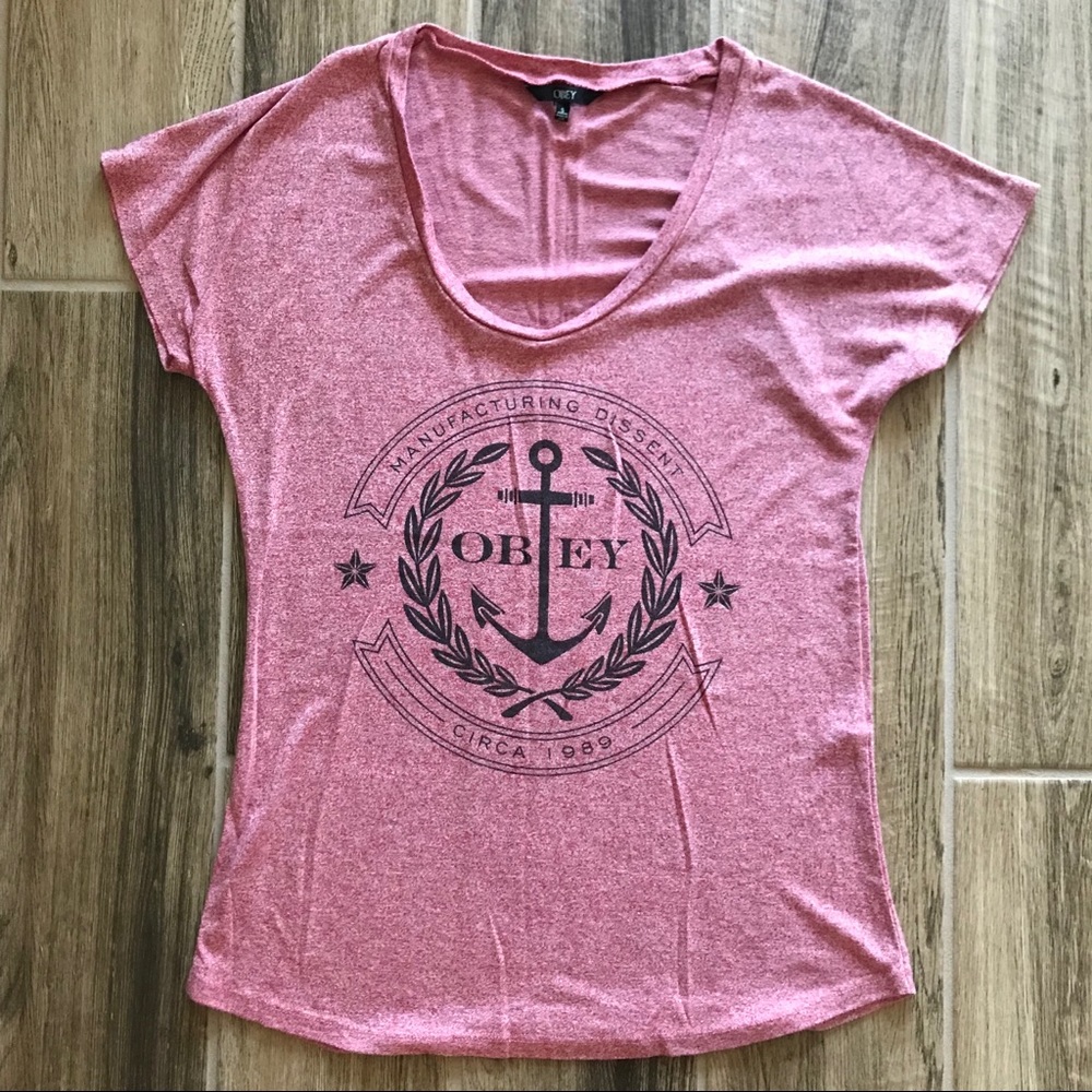 Obey Scoop neck T-shirt